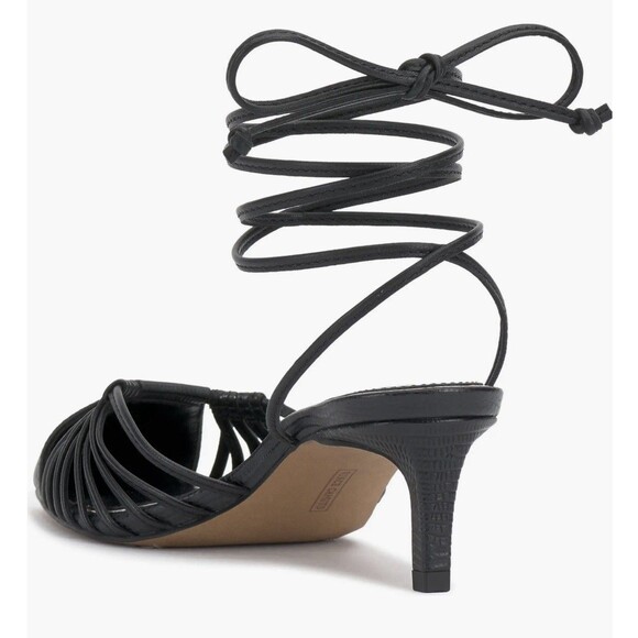 Vince Camuto Kota Ankle Wrap Pointed Toe Pump – Women’s Size 9M Black Brand New - Picture 2 of 6